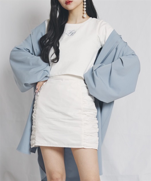 サイドギャザースカート【期間限定価格】【2BUY10%OFF対象商品】