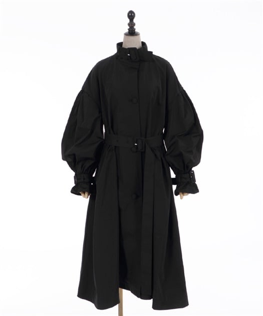 バルーンスリーブベルトコート | outlet | axes femme online shop バルーンスリーブベルトコート | outlet | axes femme online shop