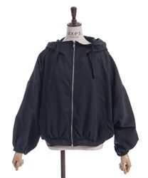 フード付マウンテンパーカー【2点10%OFF対象商品】(黒-F)
