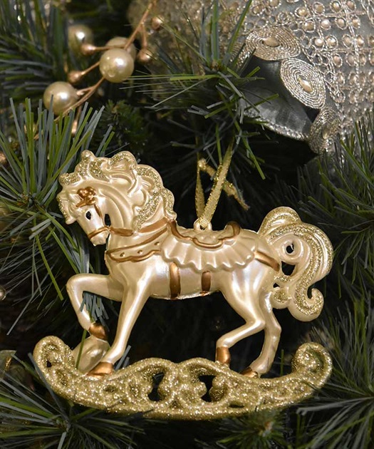 美品)クリスマス ロッキングホース 香ばしい 電飾 メロディ 高さ38㎝×幅55