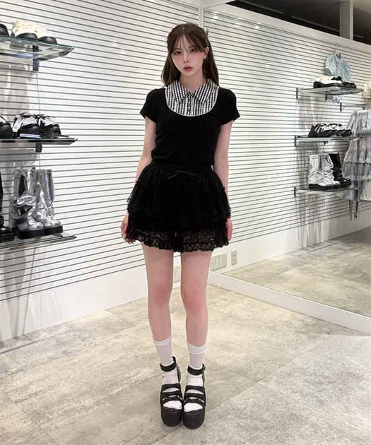 ミックスレースショートパンツ