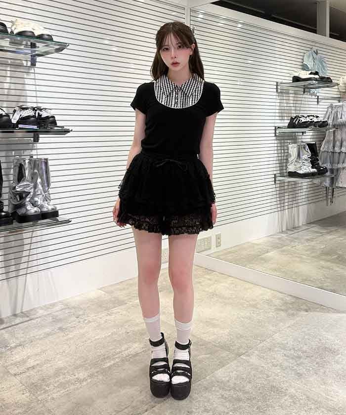 激レア☆美品！sugergloss♡黒ファー付きショートパンツ♡平成ギャル