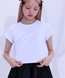 BEBEクロップドTEE(白-F)