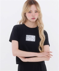 レースロゴミニＴＥＥ(黒-F)