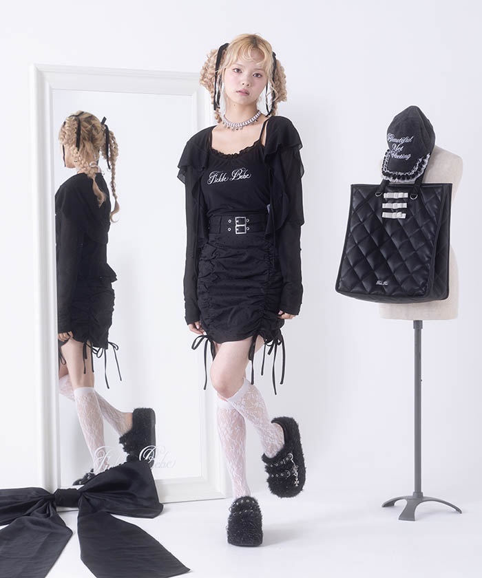 ミニスカート ブラック | axes femme(アクシーズファム)公式onlineshop
