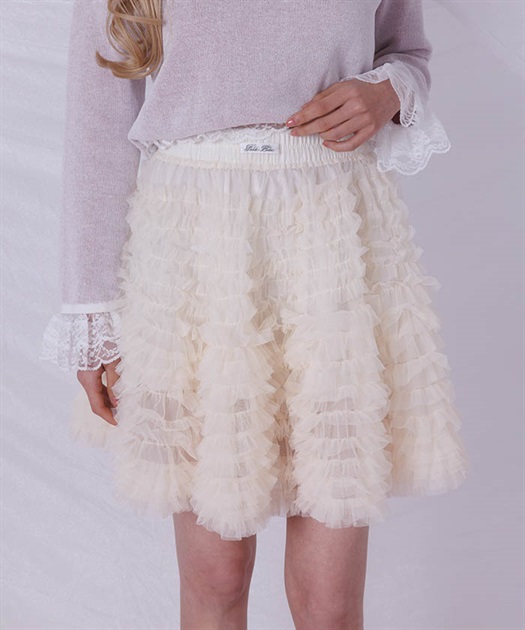 ボリュームフリルショートスカート