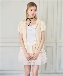 リブレイヤードチュールスカート【予約】(イエロー-F)