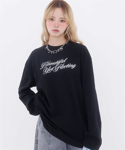 ユニセックスロンＴＥＥ(黒-F)