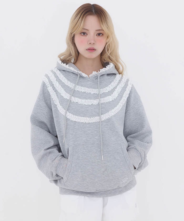 フリルスウェットパーカー【ランク別お値下げ対象商品】 | Fickle Bebe