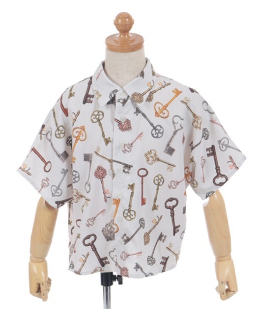 キッズ古鍵柄アロハシャツ