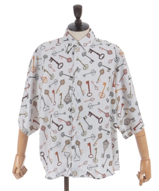 古鍵柄アロハシャツ