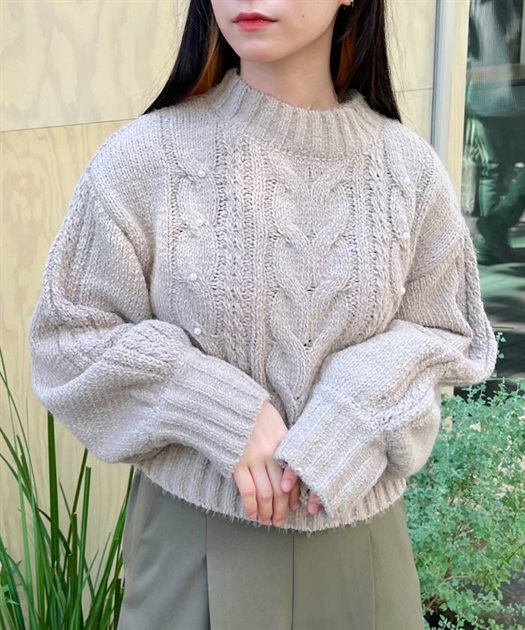 フェザー×モールニットプルオーバー【期間限定価格】 | outlet フェザー×モールニットプルオーバー【期間限定価格】 | outlet