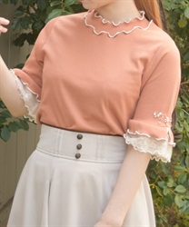 接触冷感チュールメロープルオーバー(オレンジ-F)