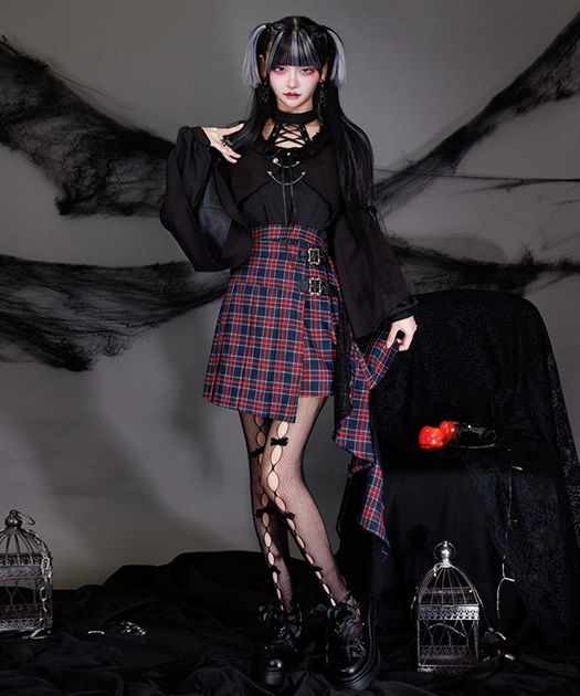 サイドフリルミニスカート