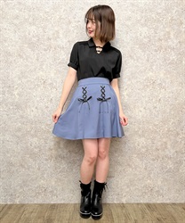 レースアップタックミニスカート | outlet | axes femme online shop レースアップタックミニスカート | outlet | axes femme online shop