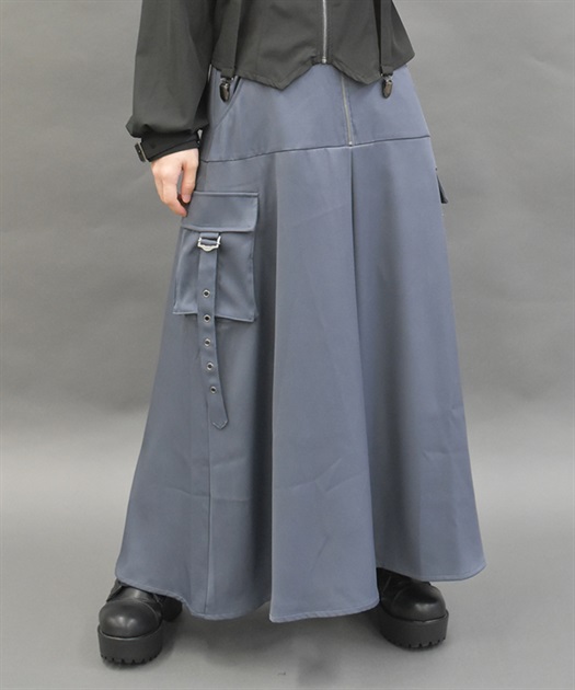 リボンパーツデニムスカート[品番：IGAW0006050]｜axes femme