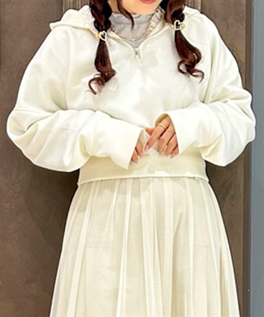 後編上ショートパーカー | outlet | axes femme online shop 後編上ショートパーカー | outlet | axes femme online shop