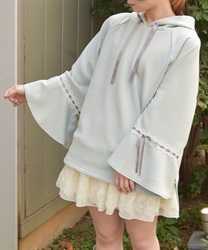 花粉ガードポンチョ風プルオーバー(ミント-F)