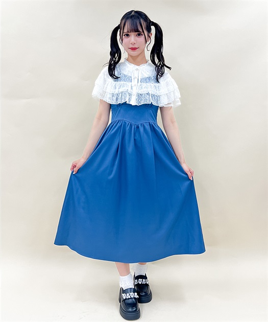 レースケープ付キャミワンピース【期間限定価格】 | outlet レースケープ付キャミワンピース【期間限定価格】 | outlet
