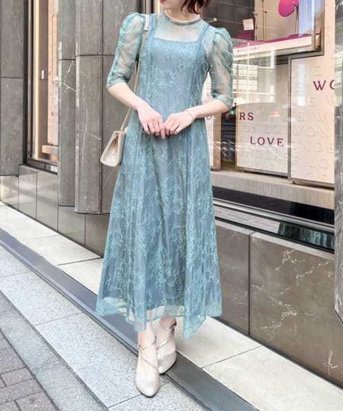 パイピングレースドレス | レディース服・レディース パイピングレースドレス | レディース服・レディース
