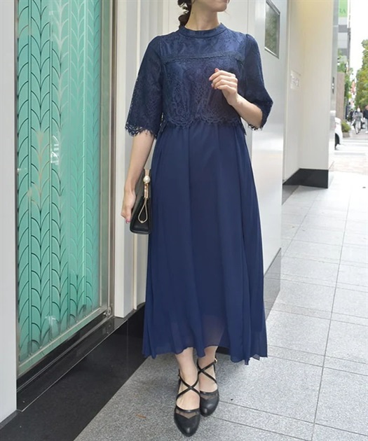 レース×プリーツドレス | axes femme | axes femme online shop レース×プリーツドレス | axes femme | axes femme online shop
