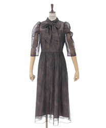 ドットチュール×レースドレス | レディース服・レディース