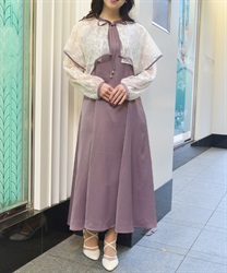 レースケープキャミドレス(モカ-F)