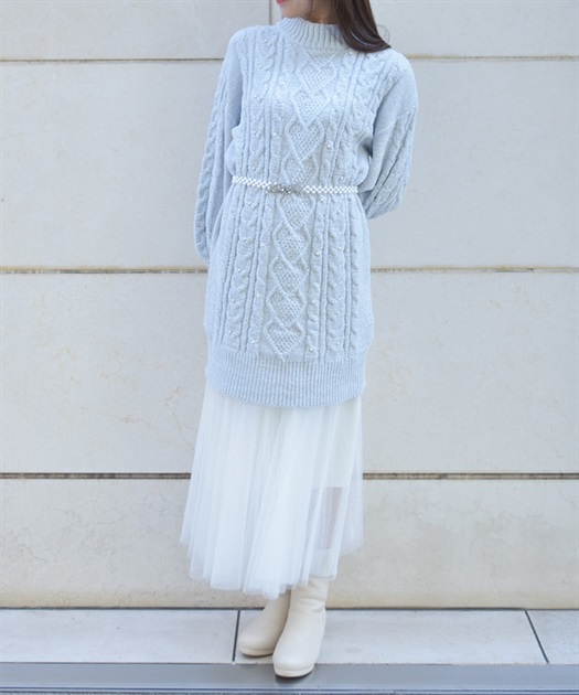 ラメ混モールヤーンチュニック | axes femme | axes femme