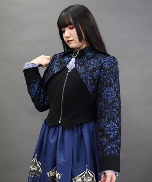 ジャカードバイカラージャケット【予約】