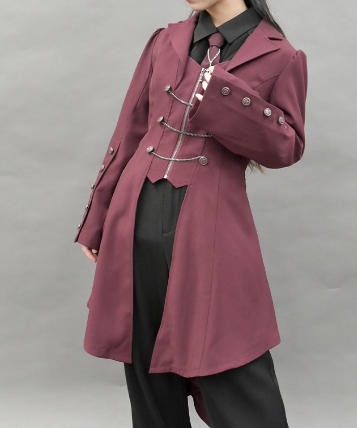 燕尾デザインロングジャケット | 衣料 | axes femme online shop 燕尾デザインロングジャケット | 衣料 | axes femme online shop