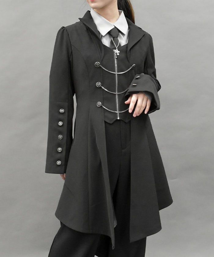燕尾デザインロングジャケット | レディース服・レディース 燕尾デザインロングジャケット | レディース服・レディース