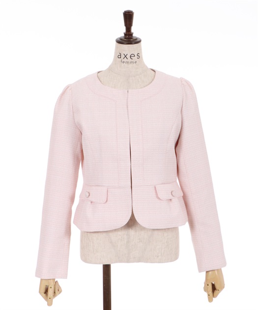 パイピングツイードジャケット | outlet | axes femme online shop パイピングツイードジャケット | outlet | axes femme online shop