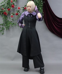 燕尾デザインロングベスト【予約】(黒-M)