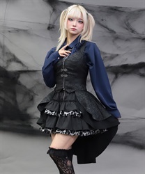フィッシュテールビスチェ(黒-M)