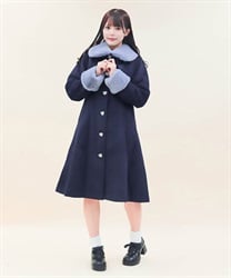ファーティペ付ロングコート | outlet | axes femme online shop ファーティペ付ロングコート | outlet | axes femme online shop