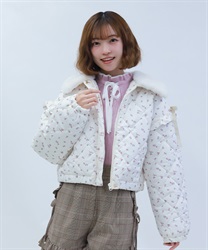 ハートキルティングコート【予約】(ピンク-M)