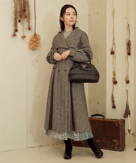 セーラー襟クラシカルコート | outlet | axes femme online shop セーラー襟クラシカルコート | outlet | axes femme online shop