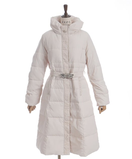 シェイプ切替ロングダウンコート