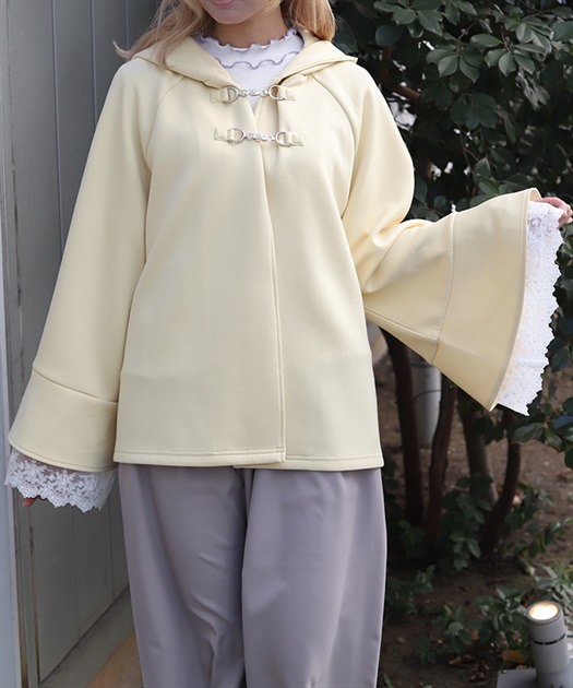 花粉ガードダンボールニットポンチョ(イエロー-F)