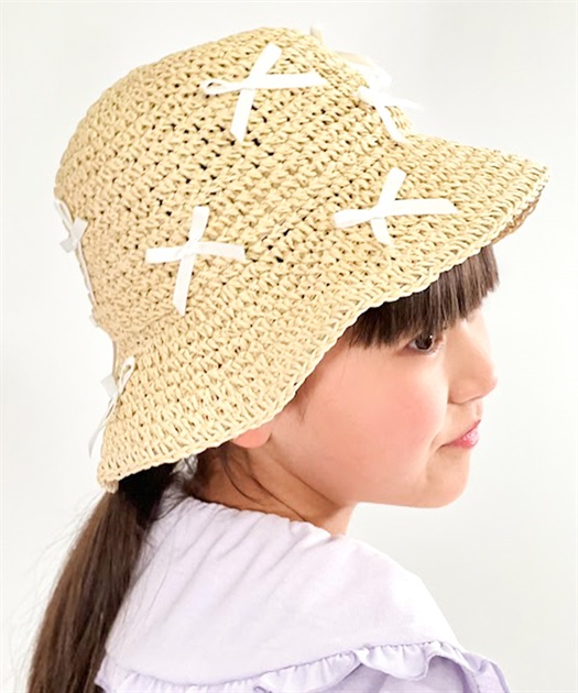 リボンペーパーハット | kids | axes femme online shop リボンペーパーハット | kids | axes femme online shop
