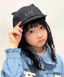 ねこ耳キャップ(黒-F)