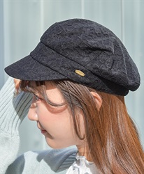 総レースキャスケット【2点10%OFF対象商品】(黒-F)