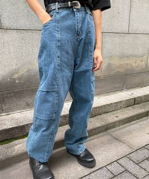 パッチワーク風デニムパンツ | outlet | axes femme online shop パッチワーク風デニムパンツ | outlet | axes femme online shop