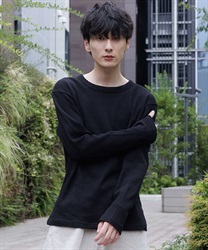 【セレクト】ワッフルロングスリーブＴ【WEB限定価格】【期間限定価格】(黒-F)