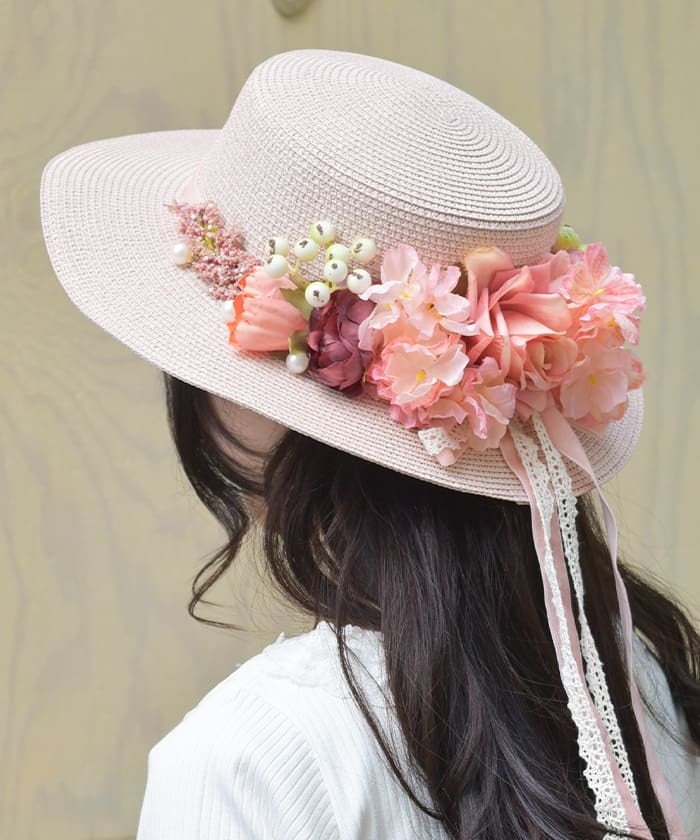 アソートフラワーカンカン帽 | axes femme | axes femme online shop アソートフラワーカンカン帽 | axes femme | axes femme online shop