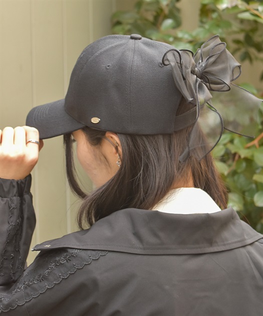 バックリボンキャップ