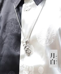 蛇モチーフネックレス(月白-F)