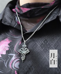 蓮モチーフネックレス(月白-F)