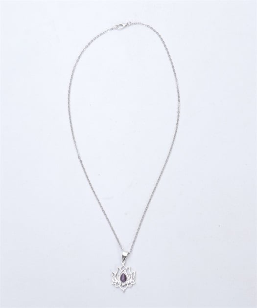 蓮×ストーンネックレス