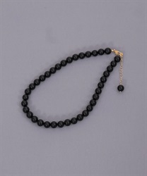 １０ｍｍパールネックレス(黒-F)